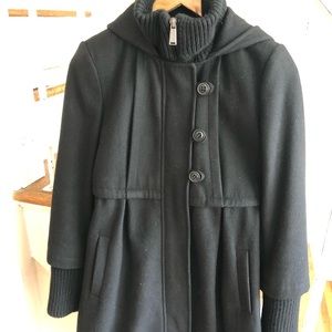 DKNY PEACOAT WITH HOOD